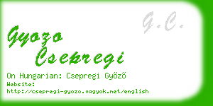 gyozo csepregi business card
