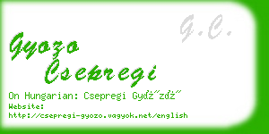 gyozo csepregi business card